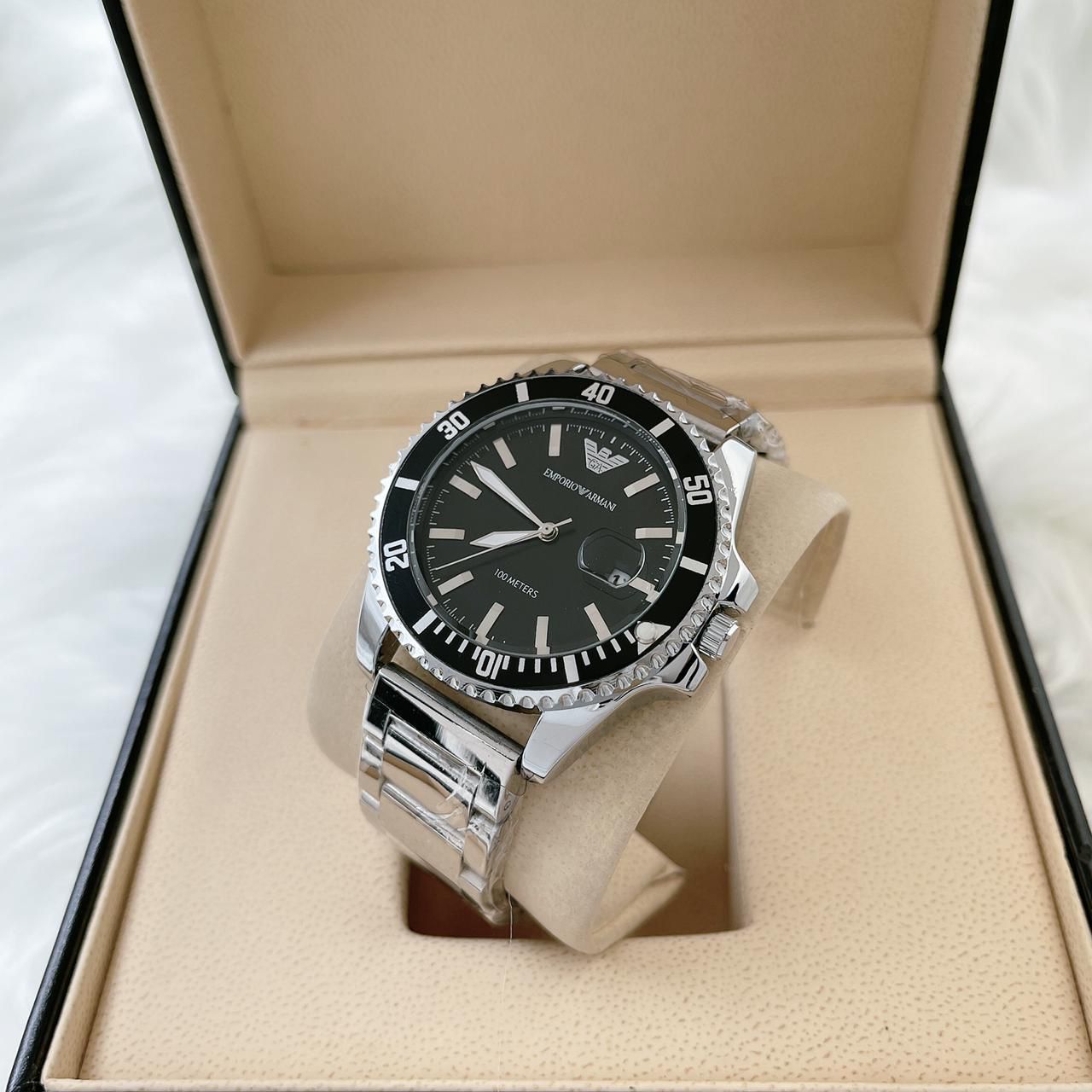 Emporio Armani Classic Black DIal 100M