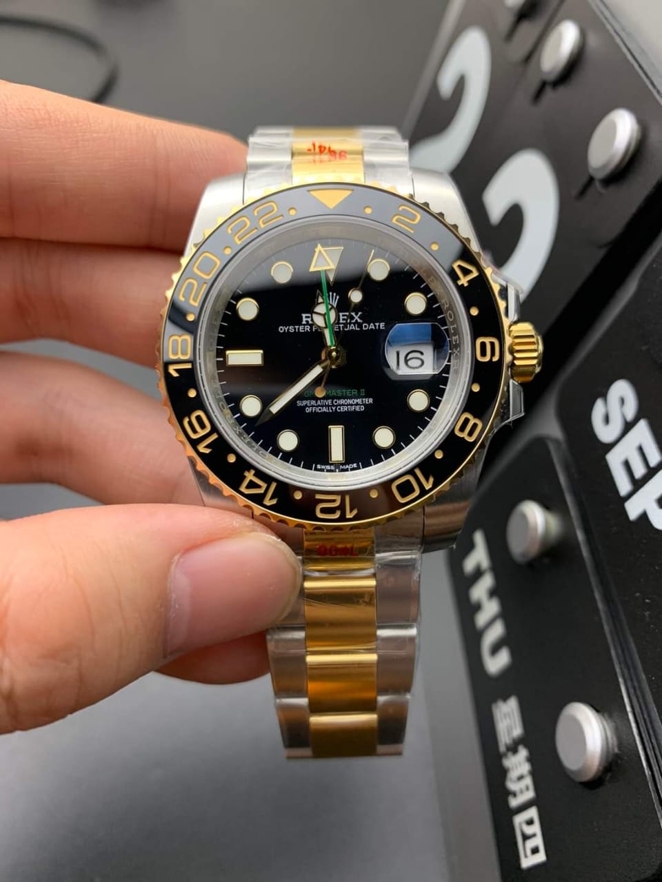 Rolex Sea-Dweller Silver-Gold Black Tial